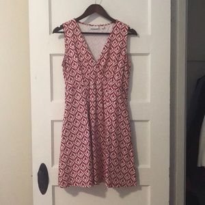 NY&C kimono wrap dress with geometric pattern